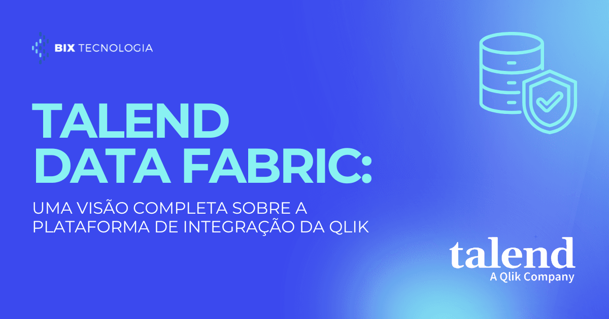 Diagrama mostrando a integração de dados, qualidade e governança dentro do Talend Data Fabric.